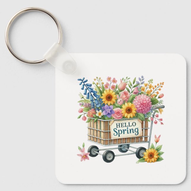 Chaveiro Keychain-Spring Floral Keychain (Frente)
