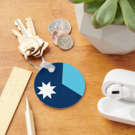 Chaveiro Keychain with Flag of Minnesota, USA