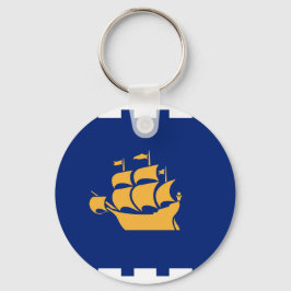 Chaveiro Keychain with Flag of Quebec City, Canada