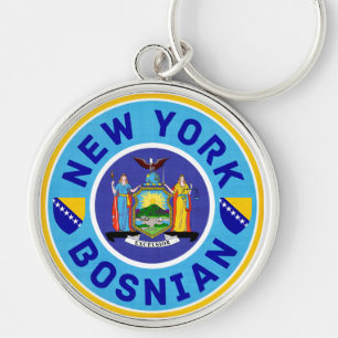 Chaveiro Keyring americano bósnio de Nova Iorque