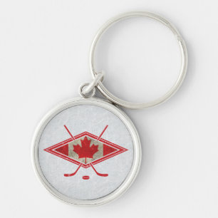 Chaveiro Keyring canadense de hóquei