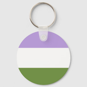 Chaveiro Keyring da bandeira de Genderqueer