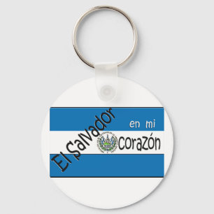 Chaveiro Keyring da bandera do engodo de El Salvador