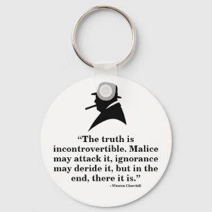 Chaveiro Keyring de Winston Churchill - citações 21