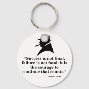 Chaveiro Keyring de Winston Churchill - citações 5