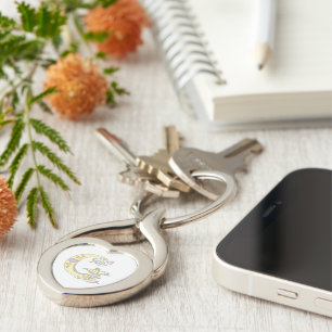 Chaveiro Keyring decorativo de G da letra inicial das