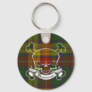 Chaveiro Keyring do crânio do Tartan de Buchanan
