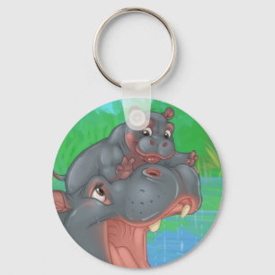 Chaveiro Keyring do respingo do hipopótamo