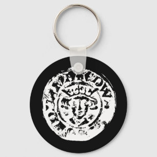 Chaveiro Keyring martelado da moeda, metal que detecta o