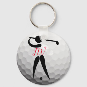 Chaveiro Keyring personalizado costume da bola de golfe