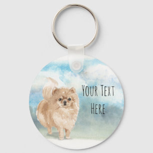 Chaveiro Keyring personalizado da Pomerânia