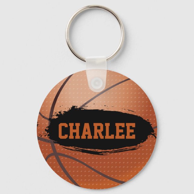 Chaveiro / Keyring personalizado de basquete (Frente)