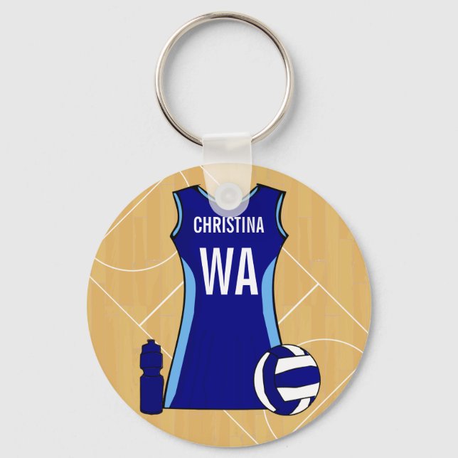 Chaveiro Keyring personalizável Netball Nichola (Frente)