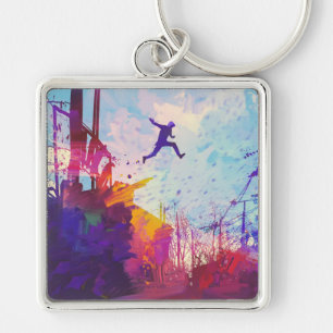 Chaveiro Keyring Running livre urbano de Parkour