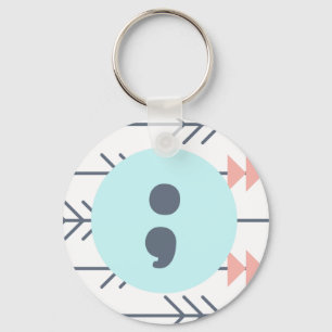 Chaveiro Keyring-Semicolon-Recuperação-Apoio da saúde
