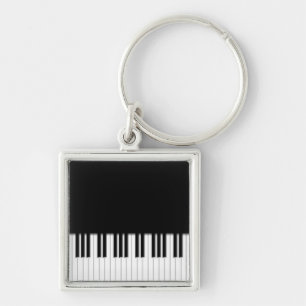 Chaveiro Keyring superior - o piano fecha o branco preto