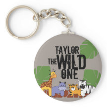 Khaki Brown Wild One Safari Animais Personalizados