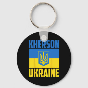 Chaveiro Kherson Ucrânia Bandeira da Vitória Ucraniana Azul