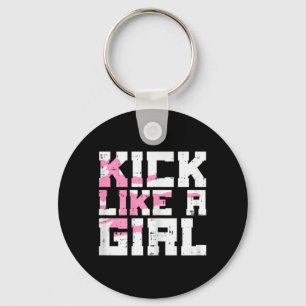 Chaveiro Kick Like Girl Karate Taekwondo Kung Fu Artes Marc