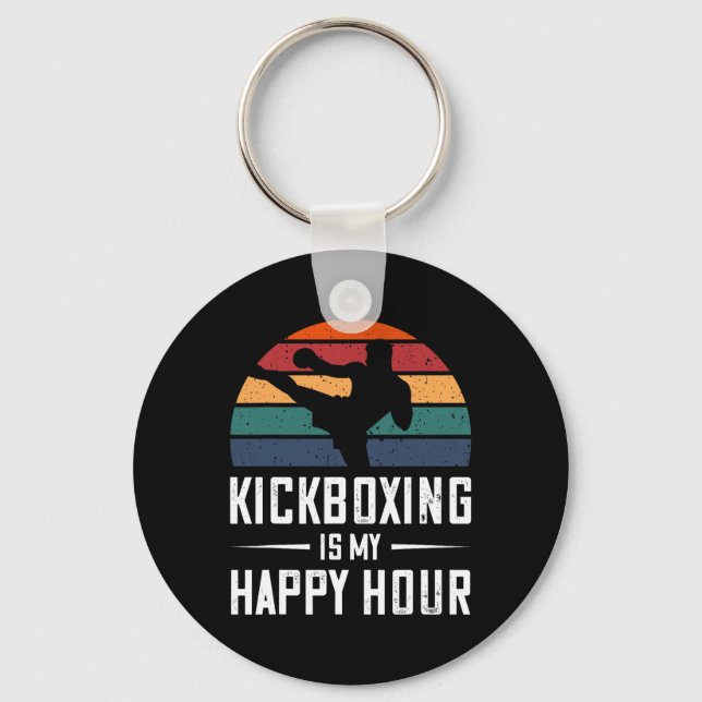 Chaveiro Kickboxe É A Minha Feliz Hora Engraçada Boxing (Frente)