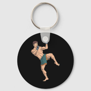 Chaveiro Kickboxer se prepara para atacar