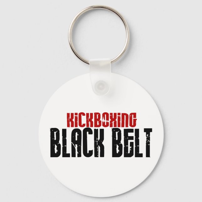 Chaveiro Kickboxing Black Belt Karate (Frente)
