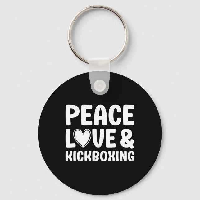 Chaveiro Kickboxing Eu Amo Kickboxing Kickboxer  (Frente)