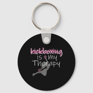 Chaveiro Kickboxing Feminino é Minha Terapia , Kickboxin