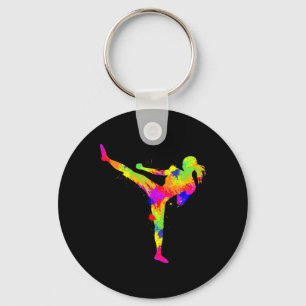 Chaveiro Kickboxing Kickboxer Caratê Mulheres Meninas Crian