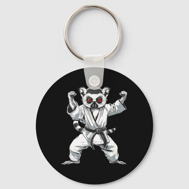 Chaveiro Kickboxing Lêmure Artes Marciais Caratê Jiu-Jitsu  (Frente)