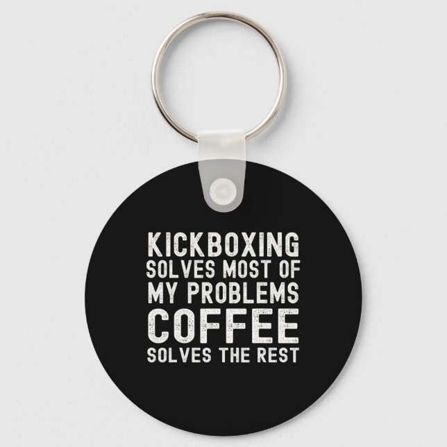Chaveiro Kickboxing Resolve A Maioria Dos Meus Problemas Ca (Frente)