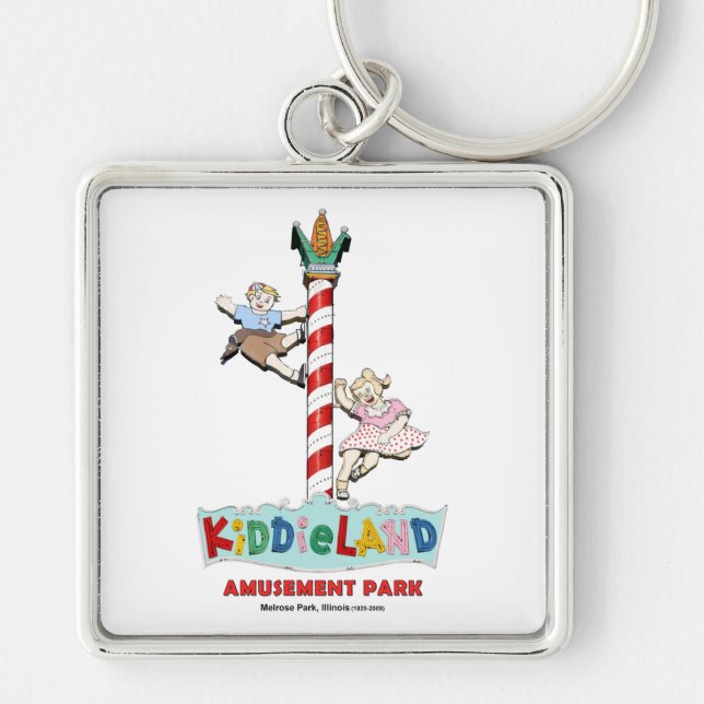 Chaveiro Kiddieland Melrose Park, IL, Sinal de Polo (Frente)