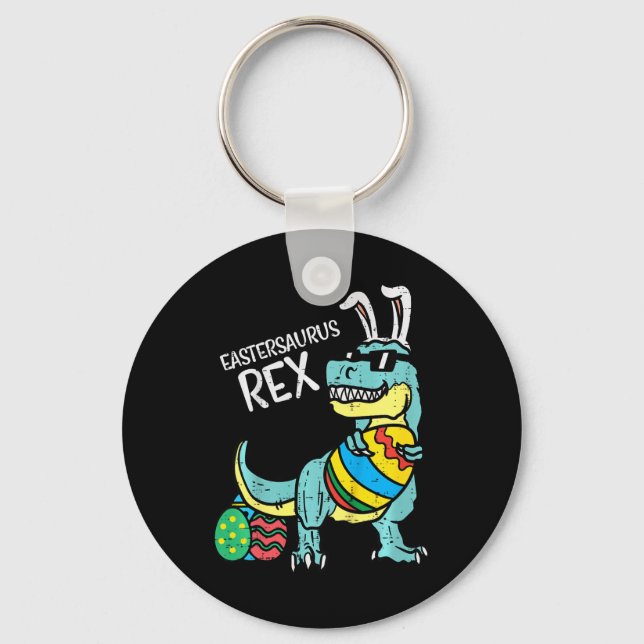 Chaveiro Kids Eastersaurus Rex Páscoa Trex Bunny Crianças B (Frente)