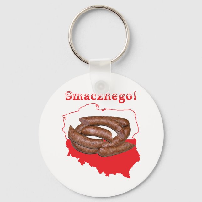 Chaveiro Kielbasa Smacznego Mapa Polonês (Frente)