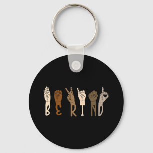Chaveiro Kind Sign Language Intérprete Melanin