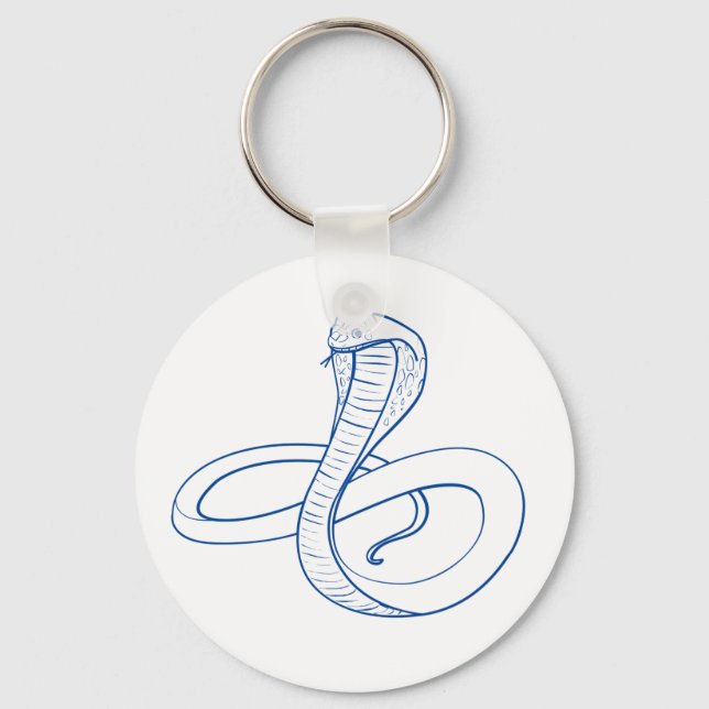 Chaveiro King Cobra Cobra Blue Boa Venomo (Frente)