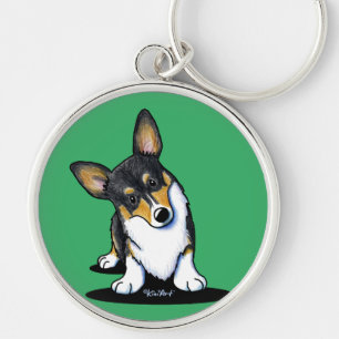 Chaveiro KiniArt Tri Corgi Curioso