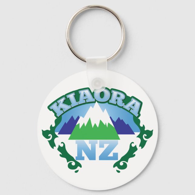 Chaveiro KIORA Kiwi - saudação da Nova Zelândia (Frente)