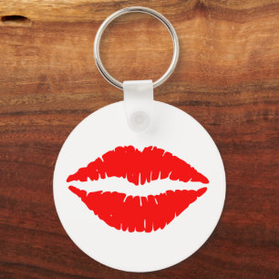 CHAVEIRO KISS DE LÁBIOS VERMELHO