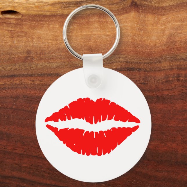CHAVEIRO KISS DE LÁBIOS VERMELHO (Frente)