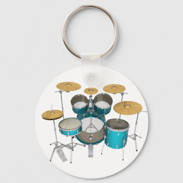 Chaveiro Kit Aqua / Tambor Turquesa: (Frente)