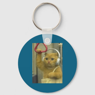 Chaveiro Kit de Humor de Gatos Meme de Gato de Metrô Engraç