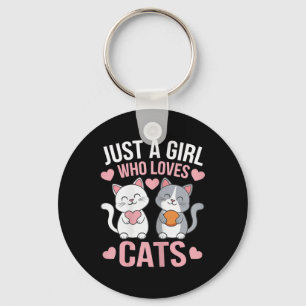Chaveiro Kitten Apenas Uma Menina Que Ama Gatos Camisa Gato