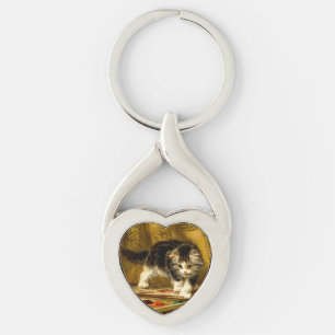 Chaveiro Kitten com pintura e escovas