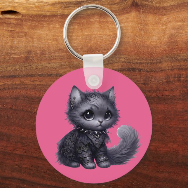 Chaveiro Kitten de Gótico Suave (Frente)