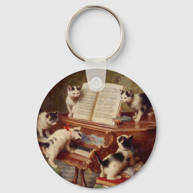 Chaveiro Kittens e Piano (Frente)