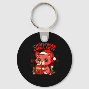 Chaveiro Kitty de Cocoa de Natal Kawaii