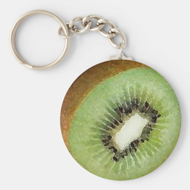 Chaveiro Kiwi Watercolor - Cadeia de Chaves (Frente)