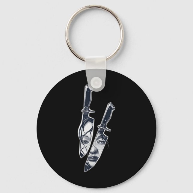 Chaveiro Knife Girl Tattoo (Frente)
