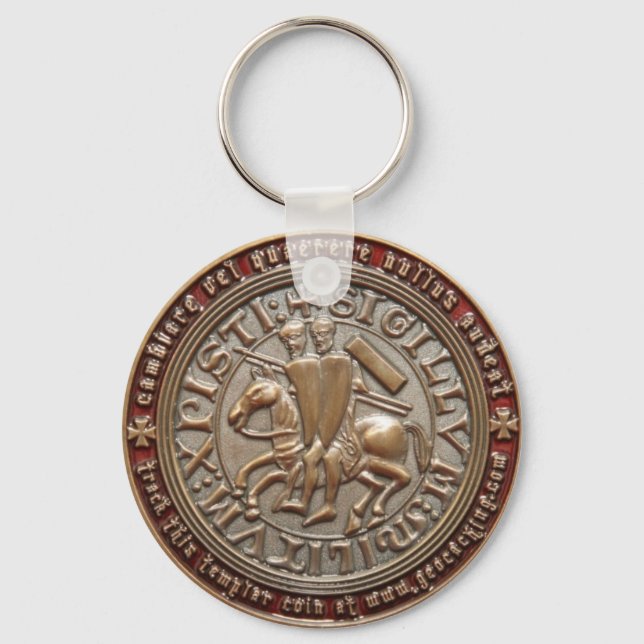 CHAVEIRO KNIGHT TEMPLAR GEO COIN (Frente)
